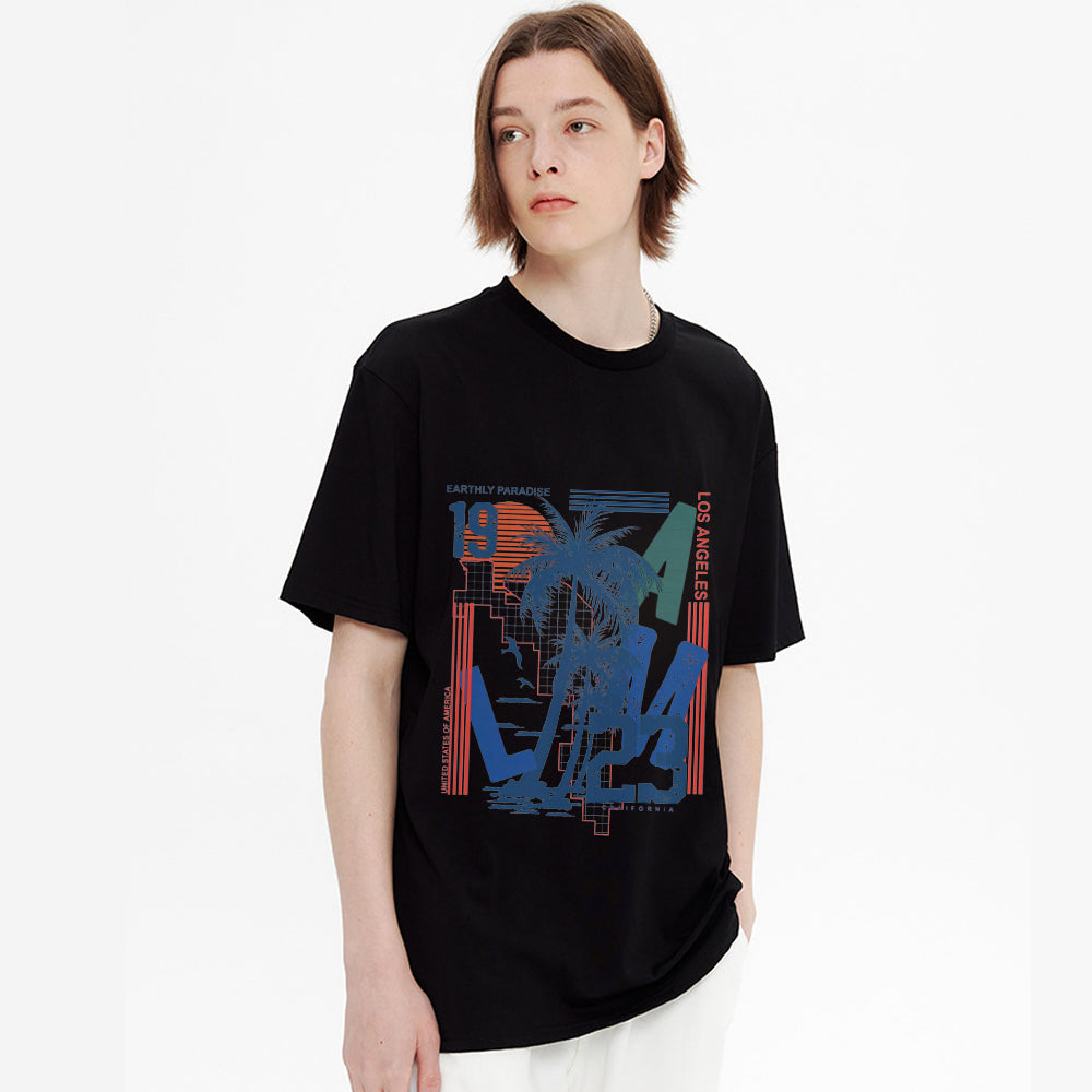Simple Coconut Print T-shirt