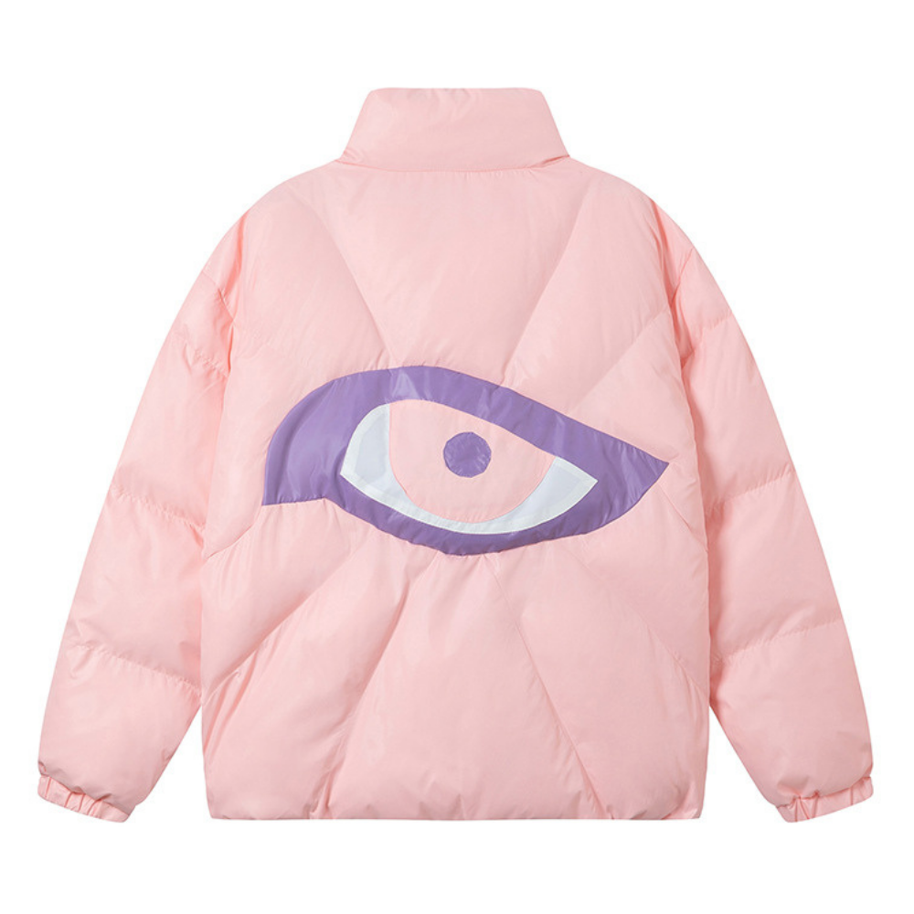 God's Eye Patch Quilted Coat
