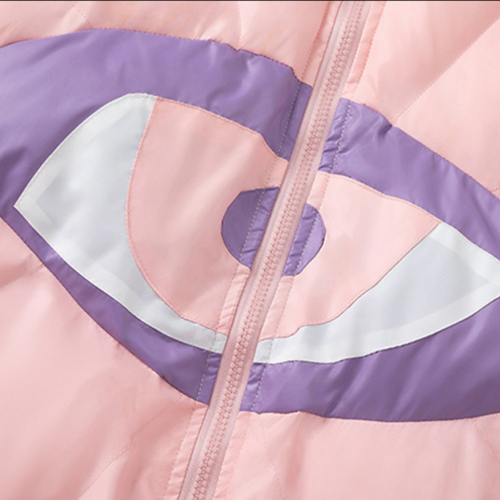 God's Eye Patch Quilted Coat