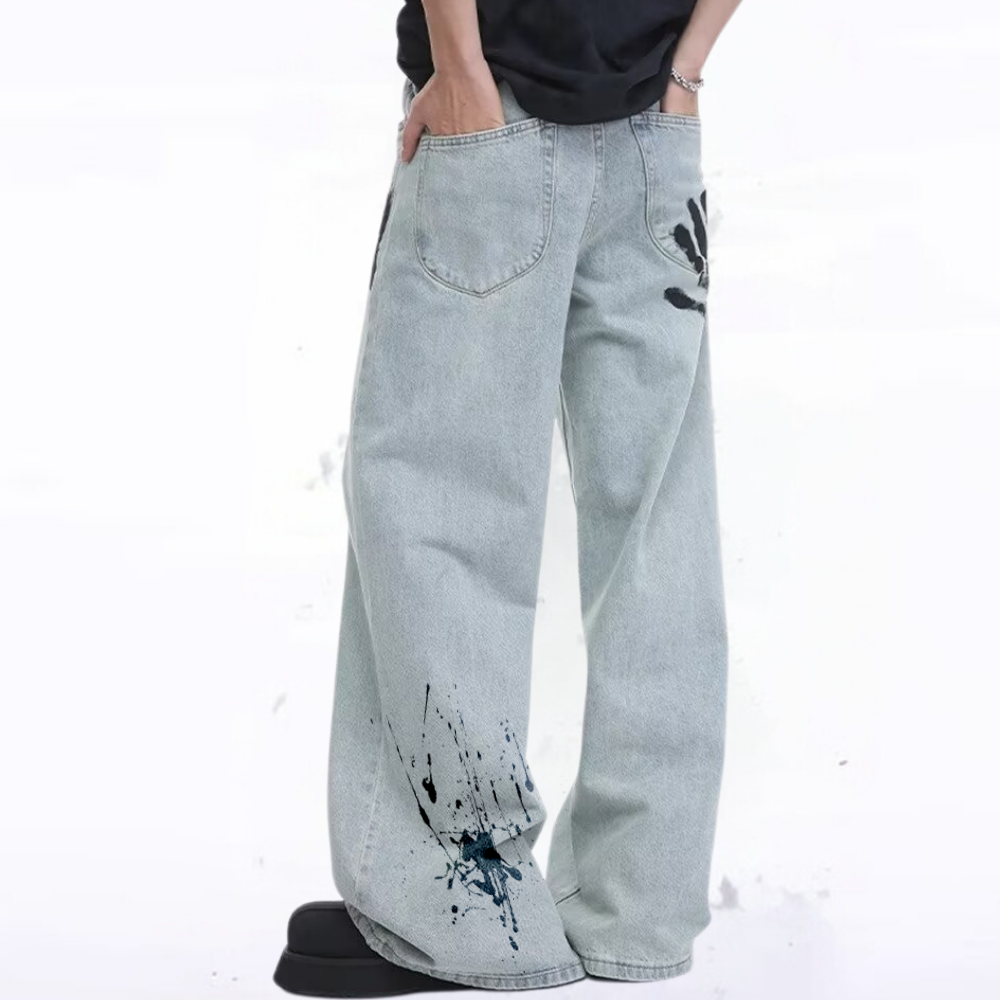 DF| Palm Print Jeans