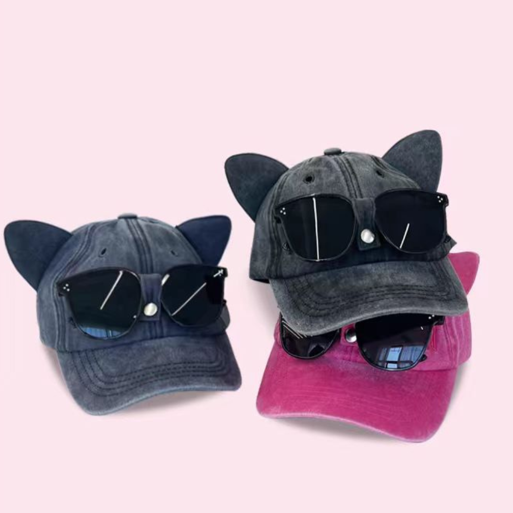 Cat Ears Glasses Hat