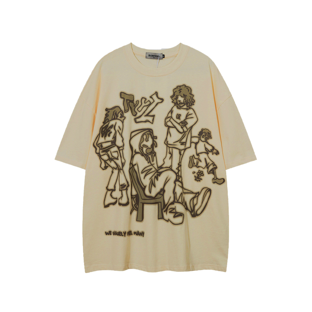 High Street Cartoon Graffiti T-Shirt