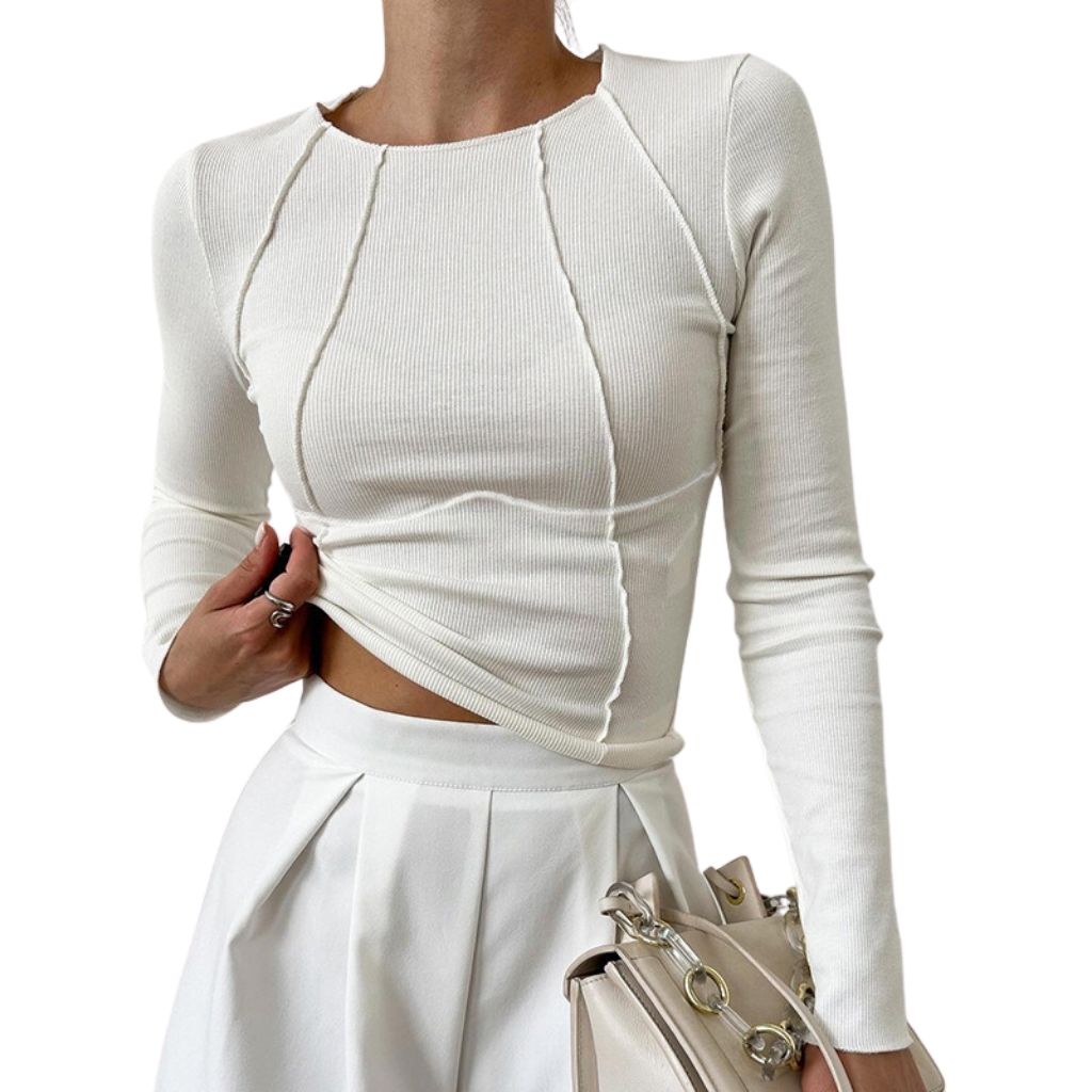 Women's Basic Piping Long Sleeve