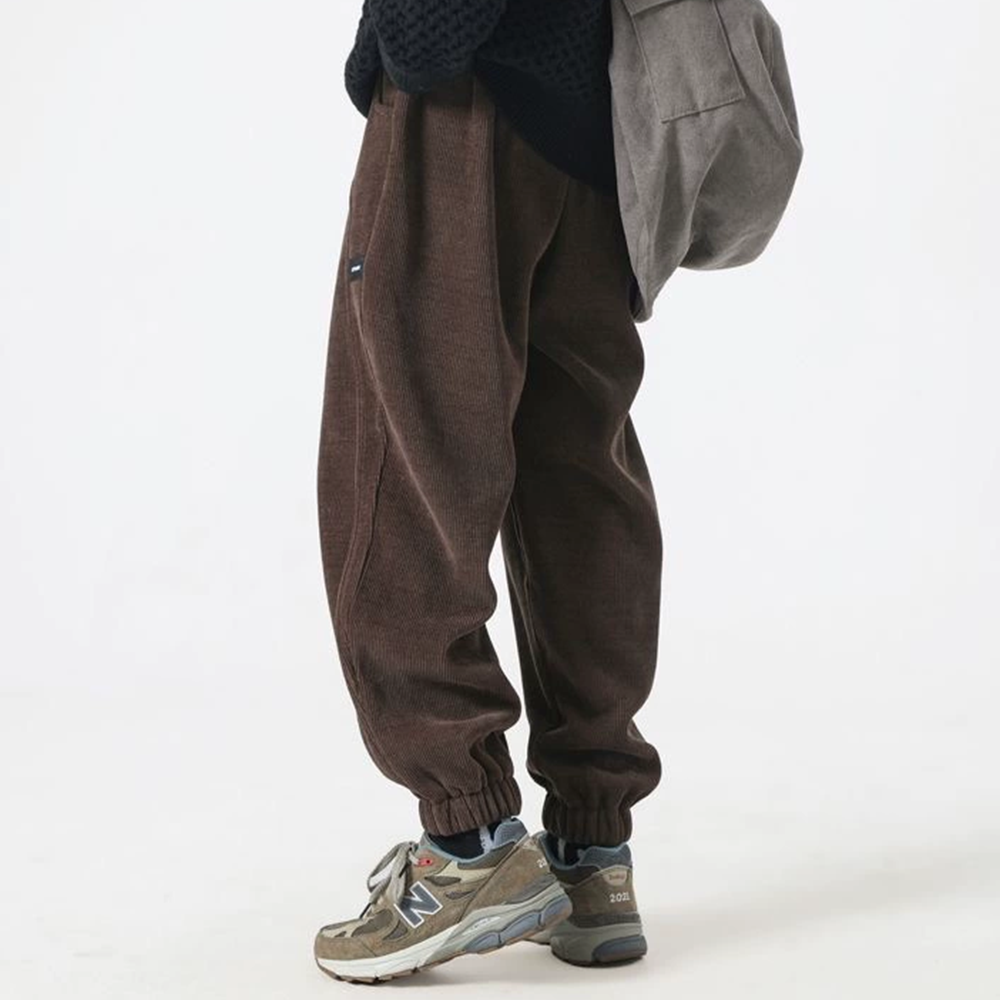 Versatile Corduroy Warm Leggings Sweatpants