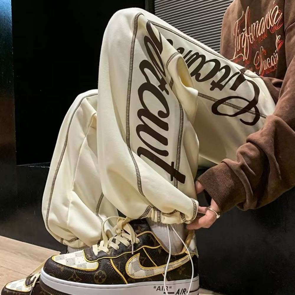 High Street Side Lettering Track Pants