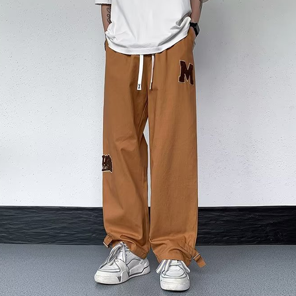 Retro Hiphop Loose Wide Leg Straight Sweatpants