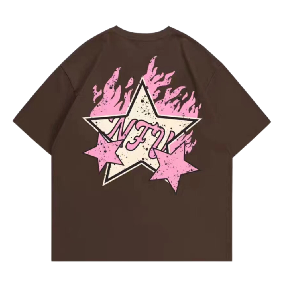 High Street Pink Star Flame T-shirt