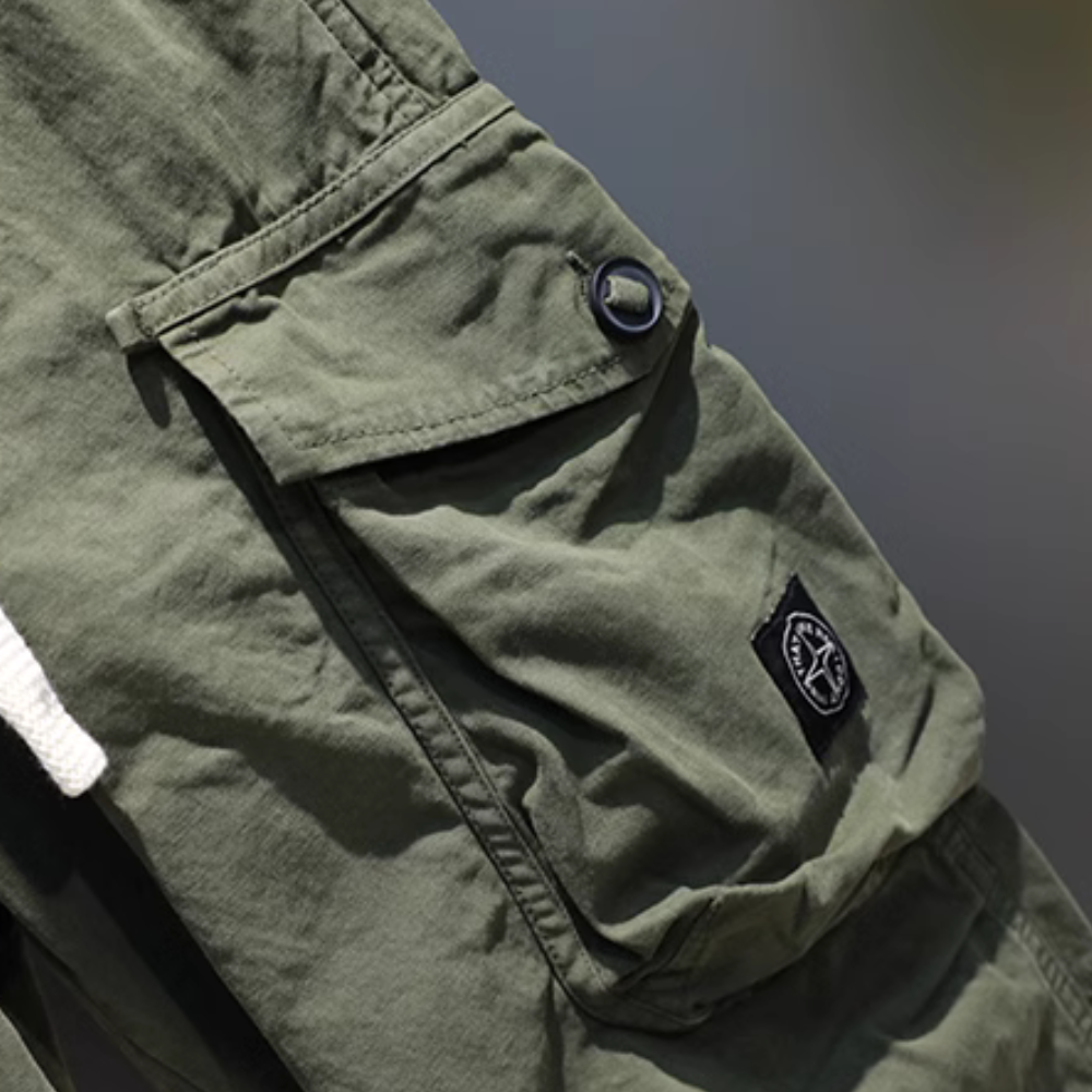 Heavy Drawstring Cargo Pants