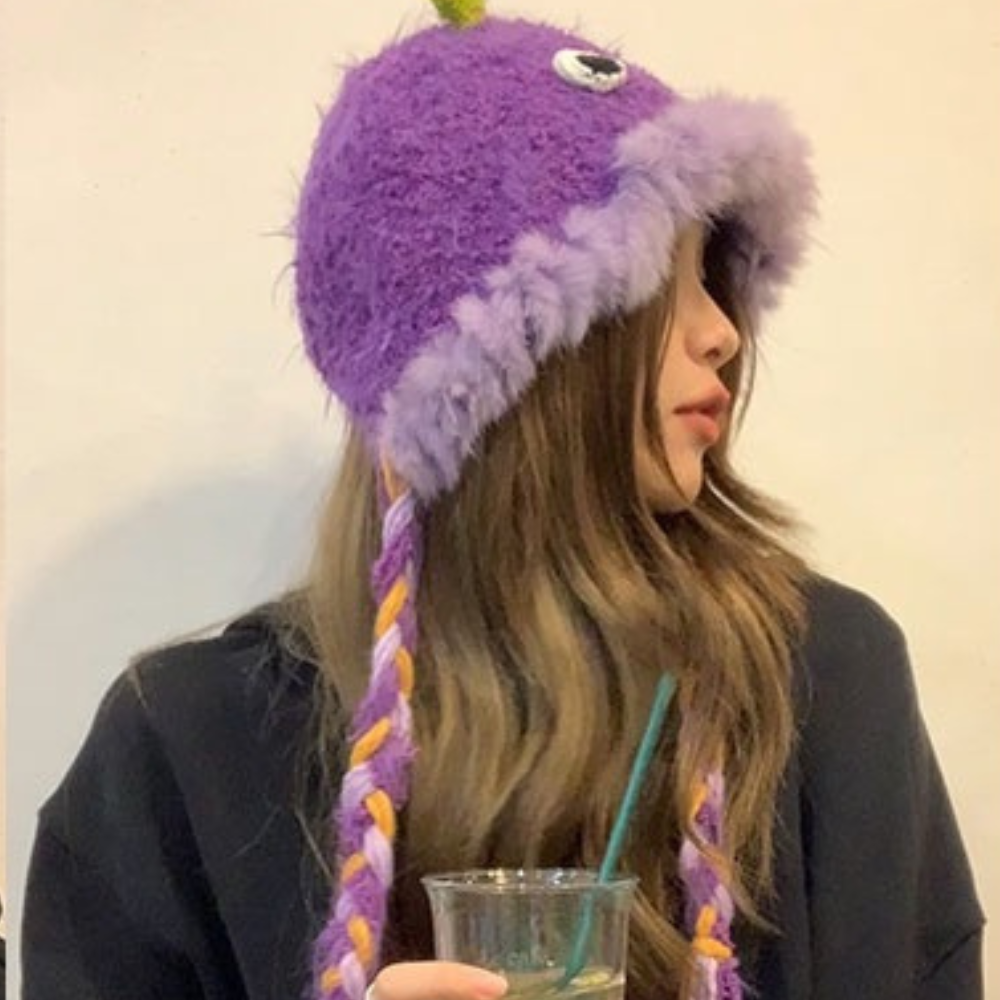 Monster Frog Men's and Women's Baotou Knitted Hat