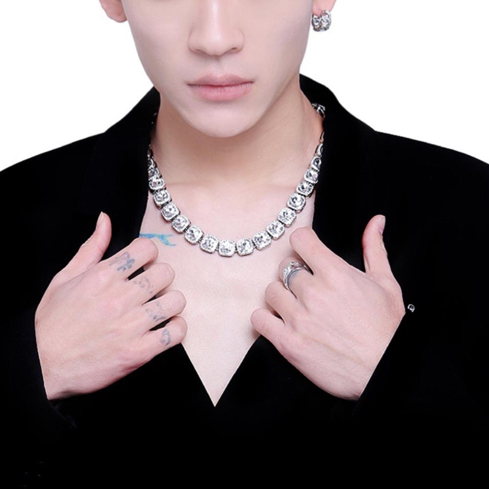 Square Diamond Cuban Necklace