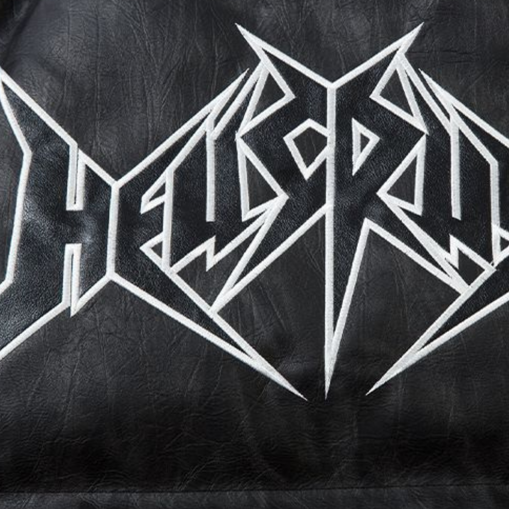 Thorn Letter Patch Stand Collar Coat