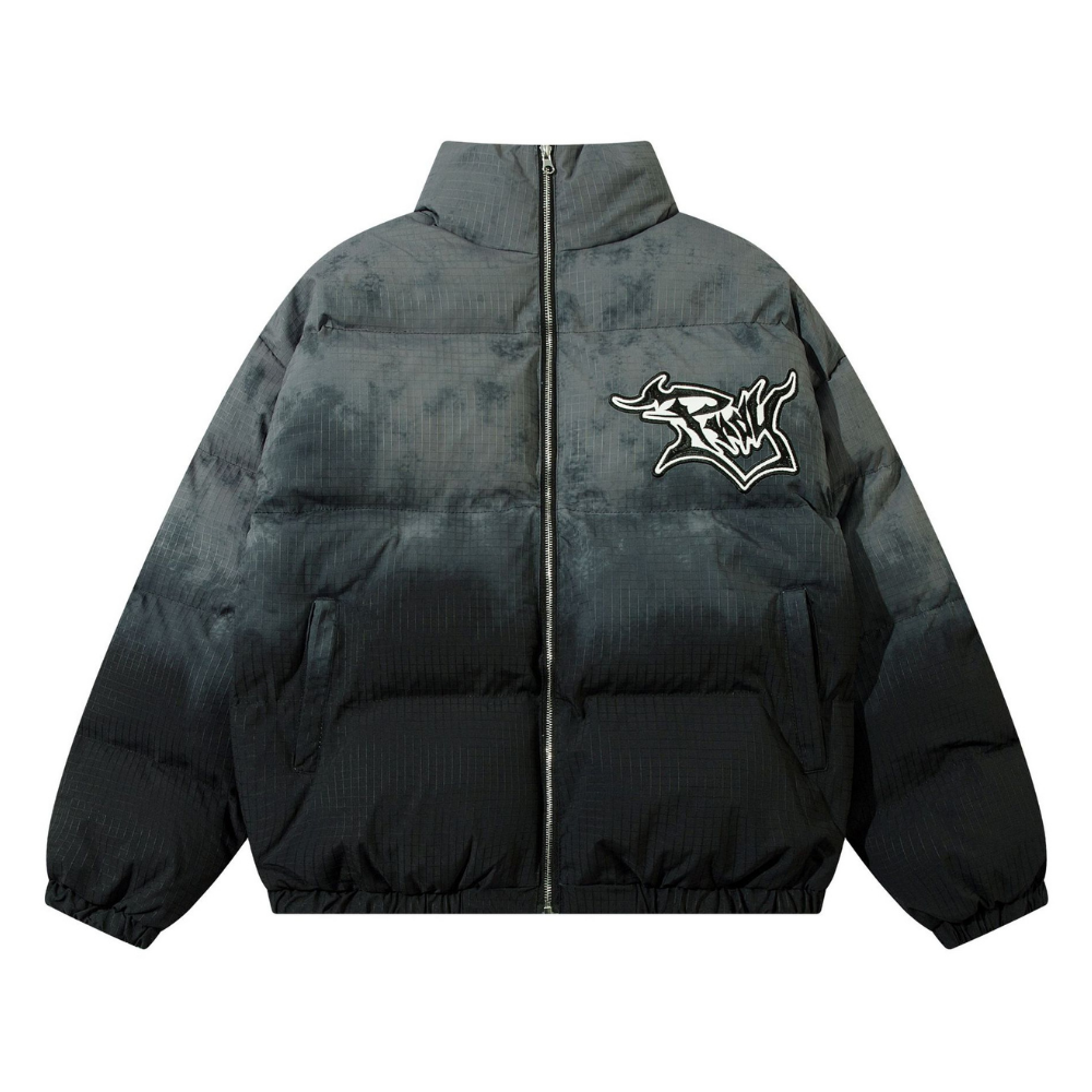 Gothic Letter Hip-Hop Patch Coat