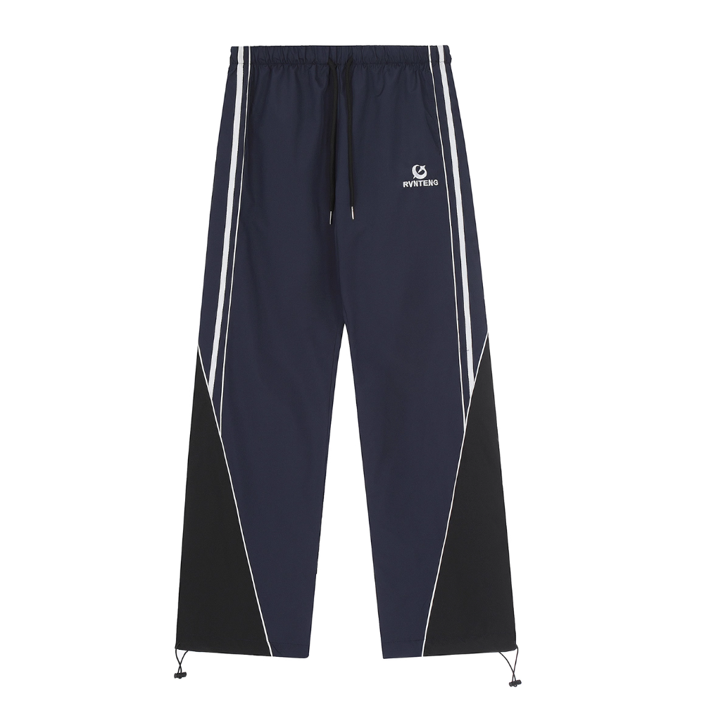 High Street Color Contrast Panel Sweatpants