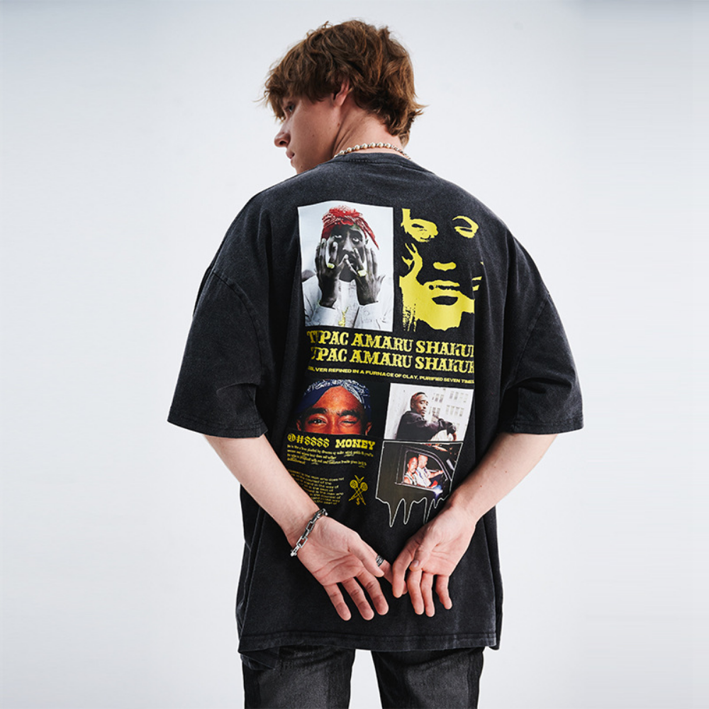 Vintage Distressed Bold Graphic T-shirt
