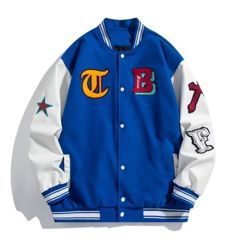Classic Letter Stitching Varsity Jacket