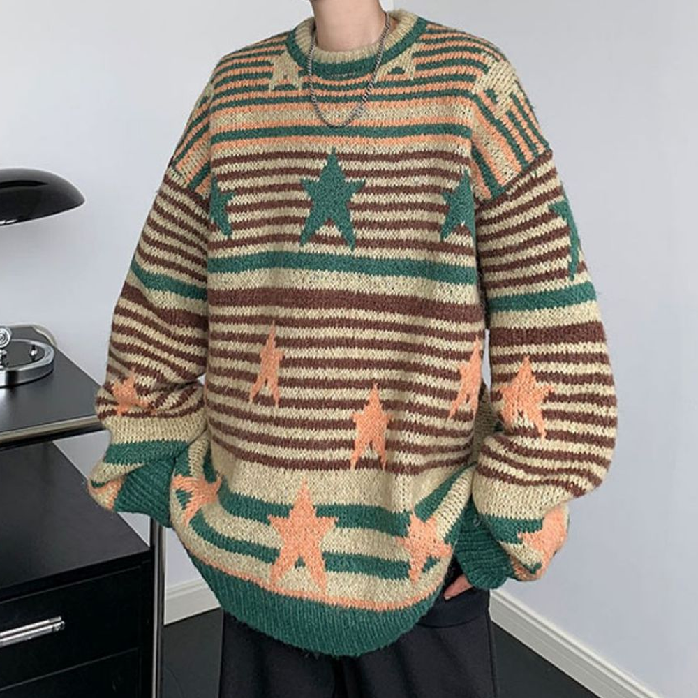 Vintage Stars Stripes Sweater