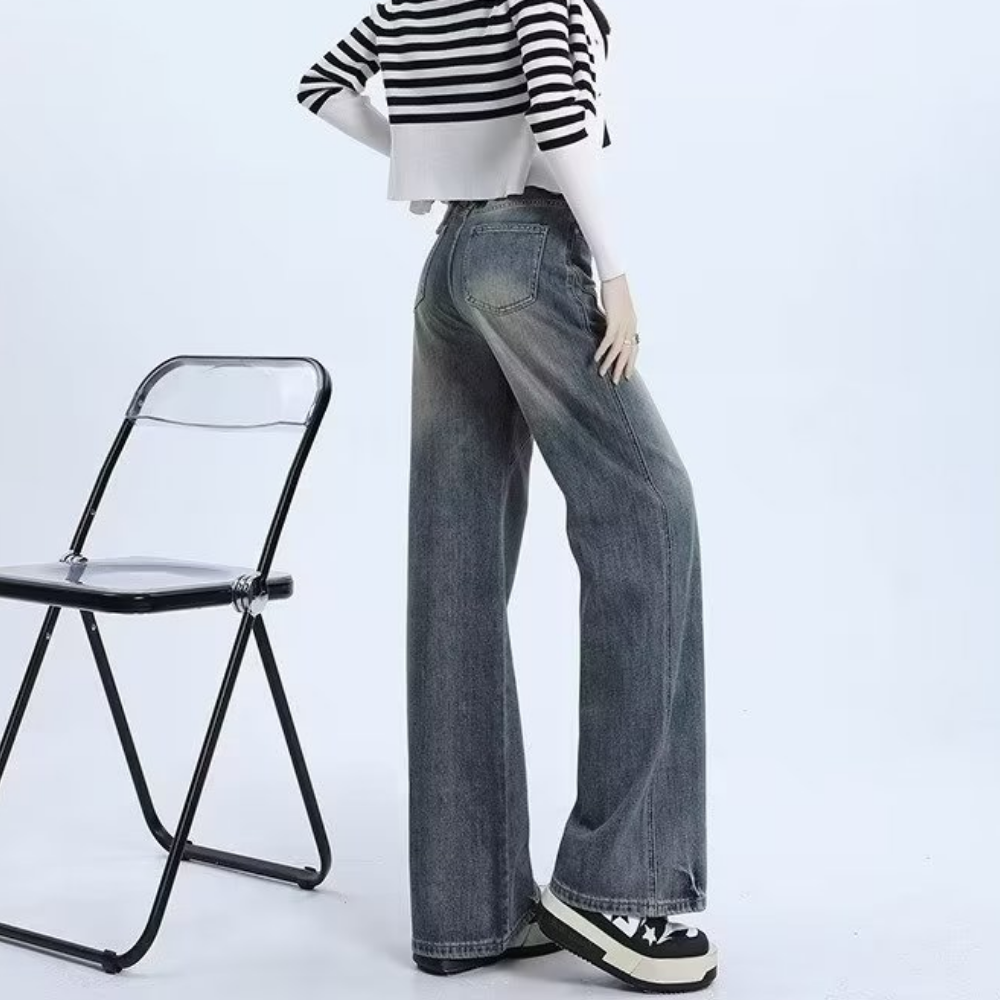 Women's Versatile Distressed Denim