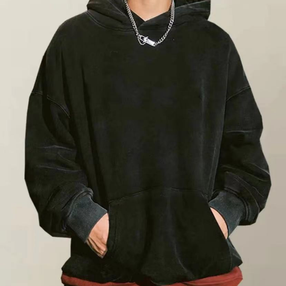 Simple washed hoodie