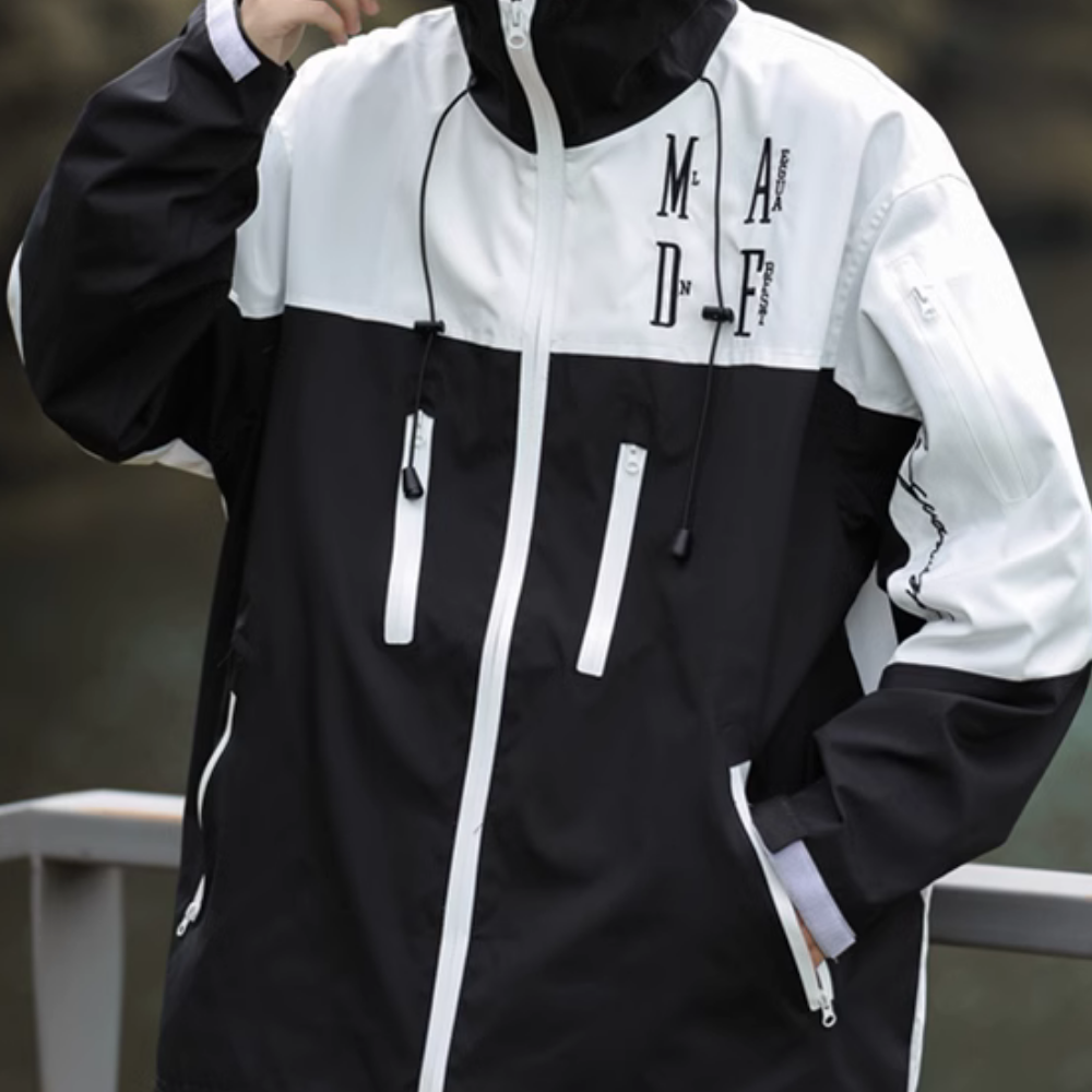 Japanese Embroidered Letters Jacket