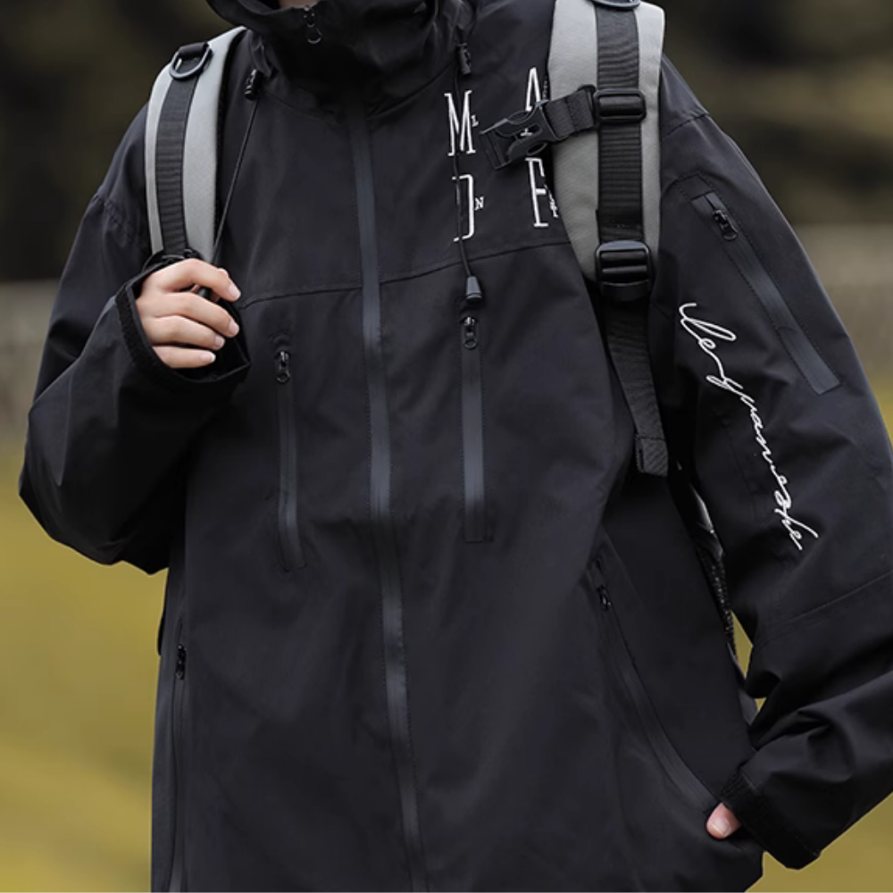 Japanese Embroidered Letters Jacket