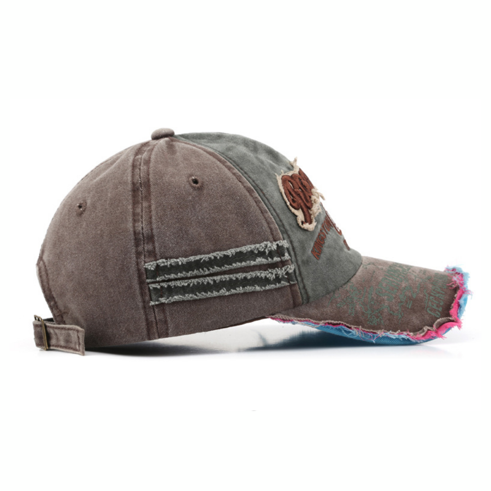 High Street Distressed Embroidered Hat