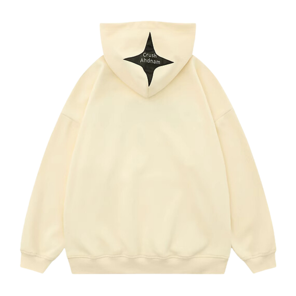 Starburst Spider Patch Button Hoodie