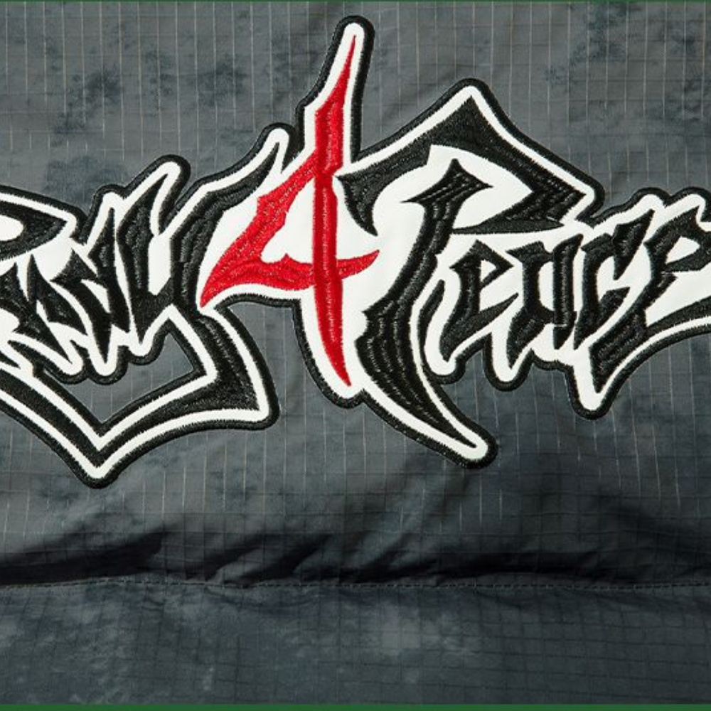 Gothic Letter Hip-Hop Patch Coat