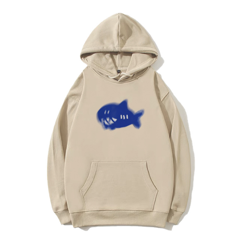 Cartoon Psychedelic Shark Hoodie