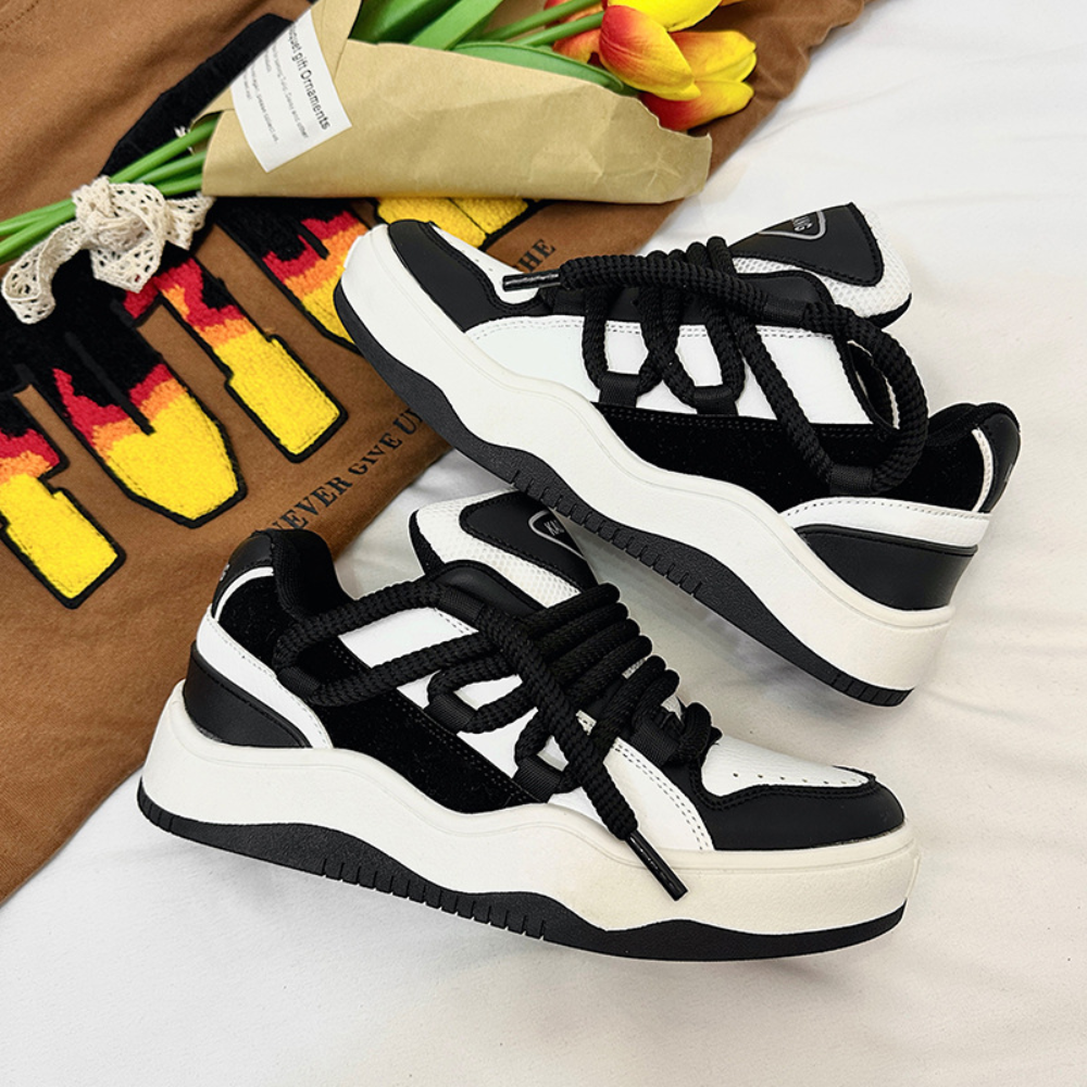 High Street Color block Couple Sneakers