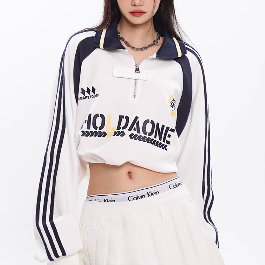 American Zippered Raglan Sweatshirt