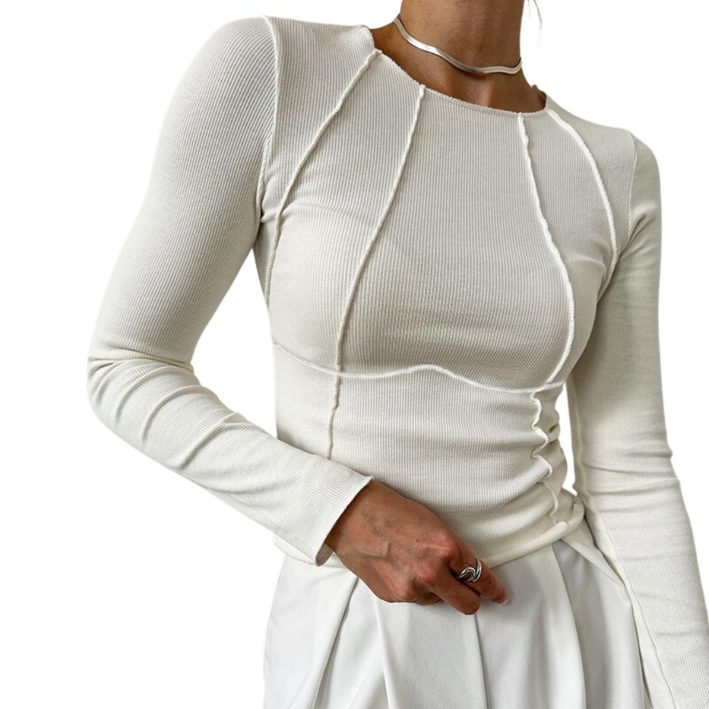 Women's Basic Piping Long Sleeve