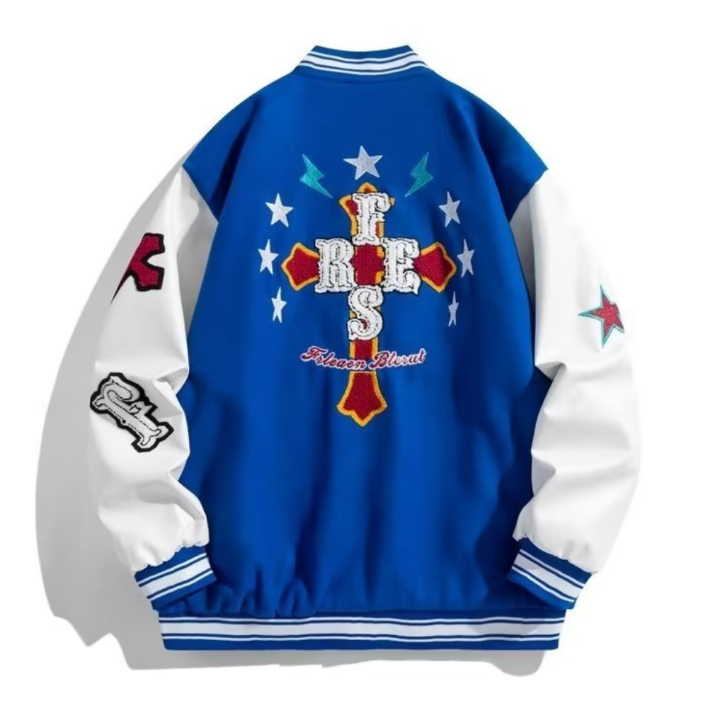 Classic Letter Stitching Varsity Jacket