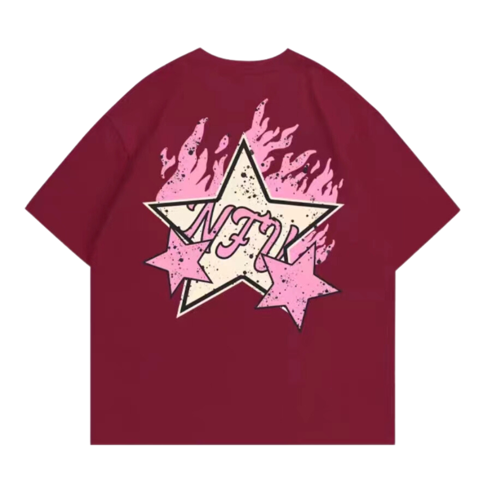 High Street Pink Star Flame T-shirt