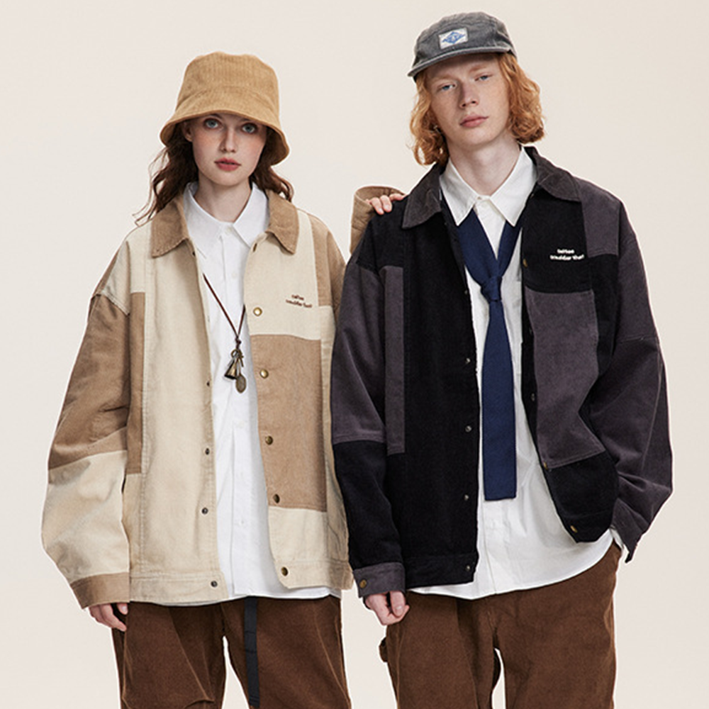 Japanese Patchwork Corduroy Jacket