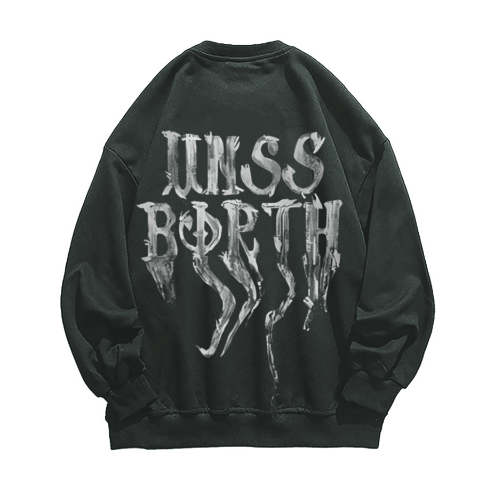 High Street Butterfly Graffiti Sweatshirt