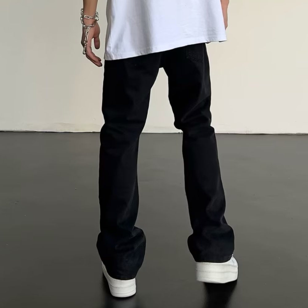 Casual Solid Color Jeans