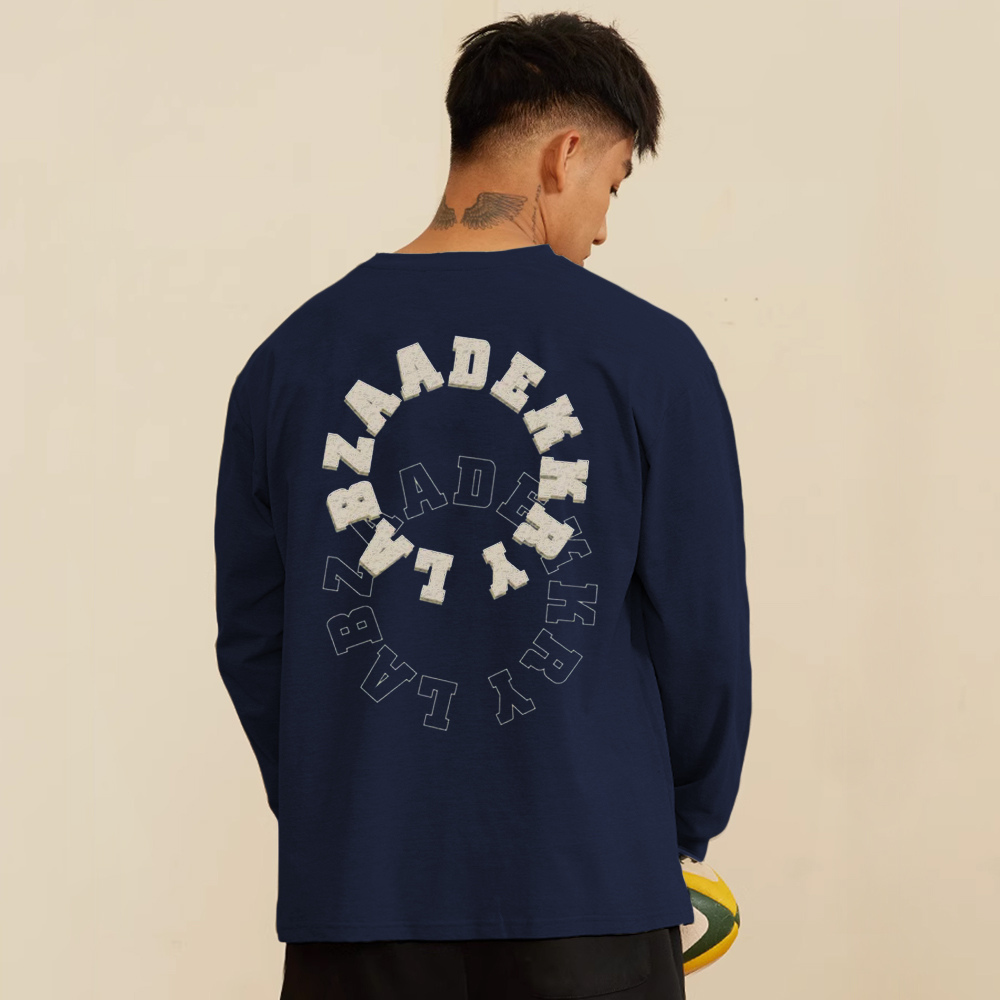 Double Circles Letter Sweatshirt