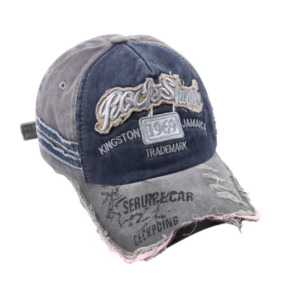 High Street Distressed Embroidered Hat