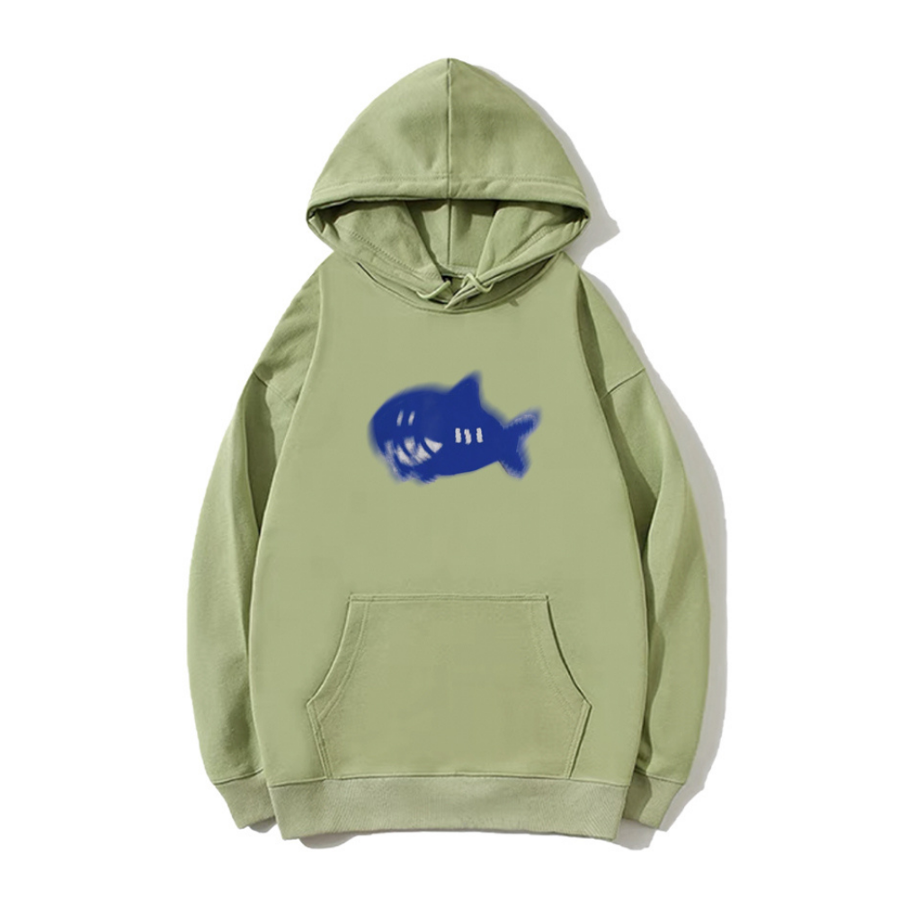 Cartoon Psychedelic Shark Hoodie
