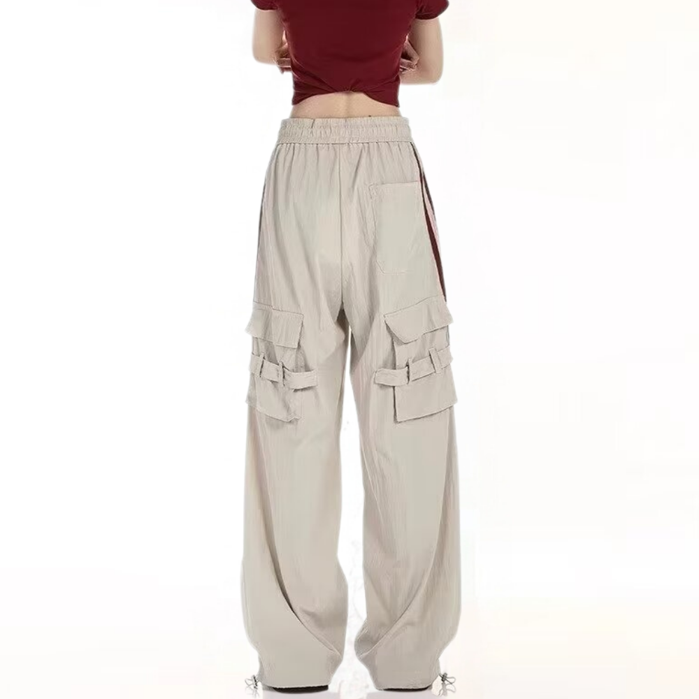 Street Color Contrast Pocket Sweatpants