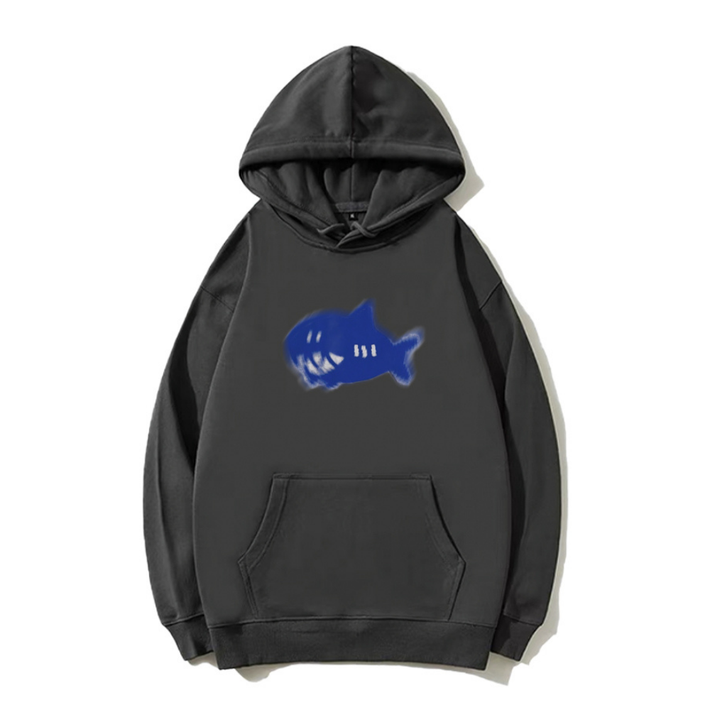 Cartoon Psychedelic Shark Hoodie
