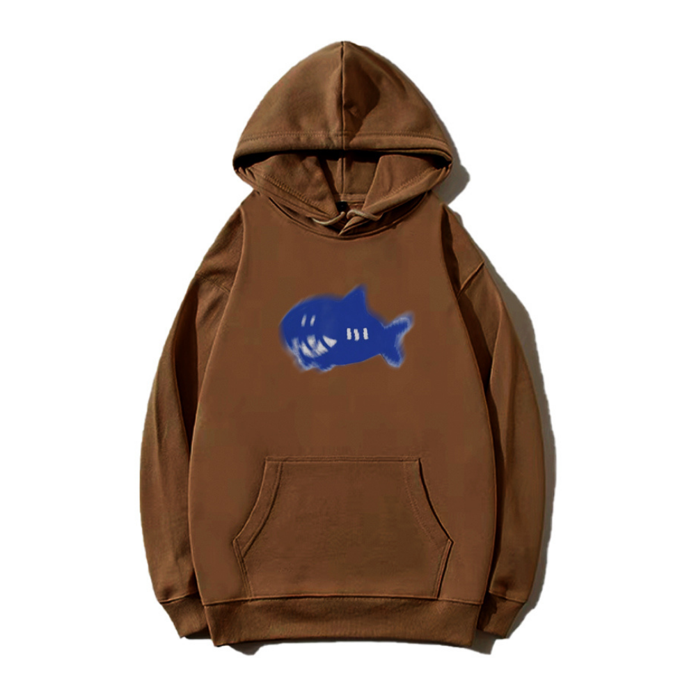 Cartoon Psychedelic Shark Hoodie