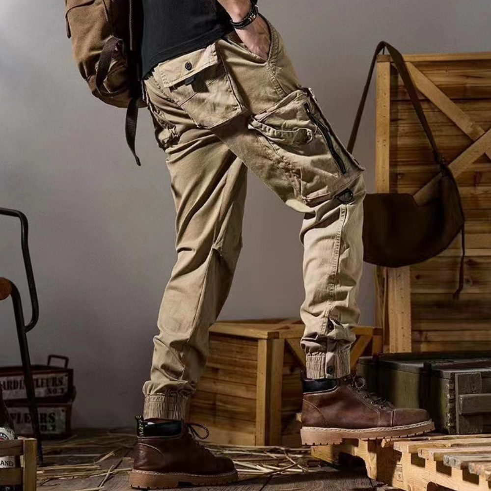 American Button Pocket Cargo Pants