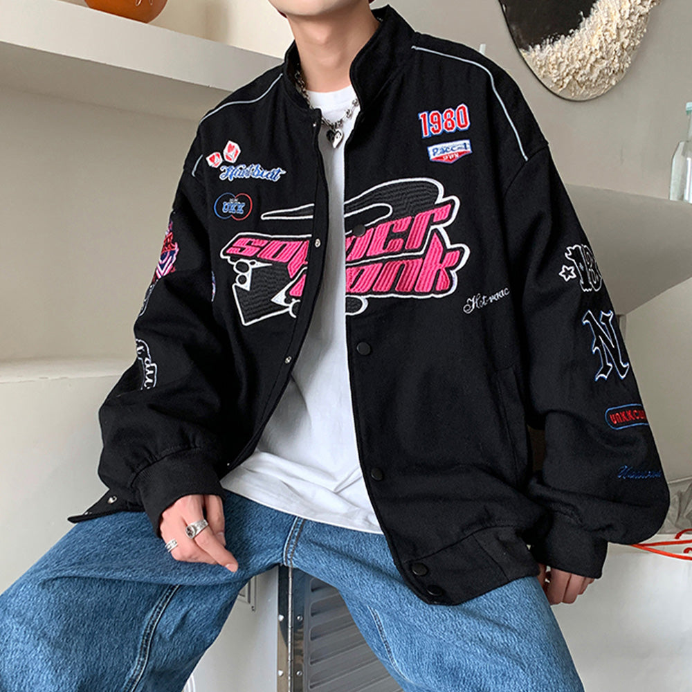 Vintage High Street Embroidery Racing Jacket