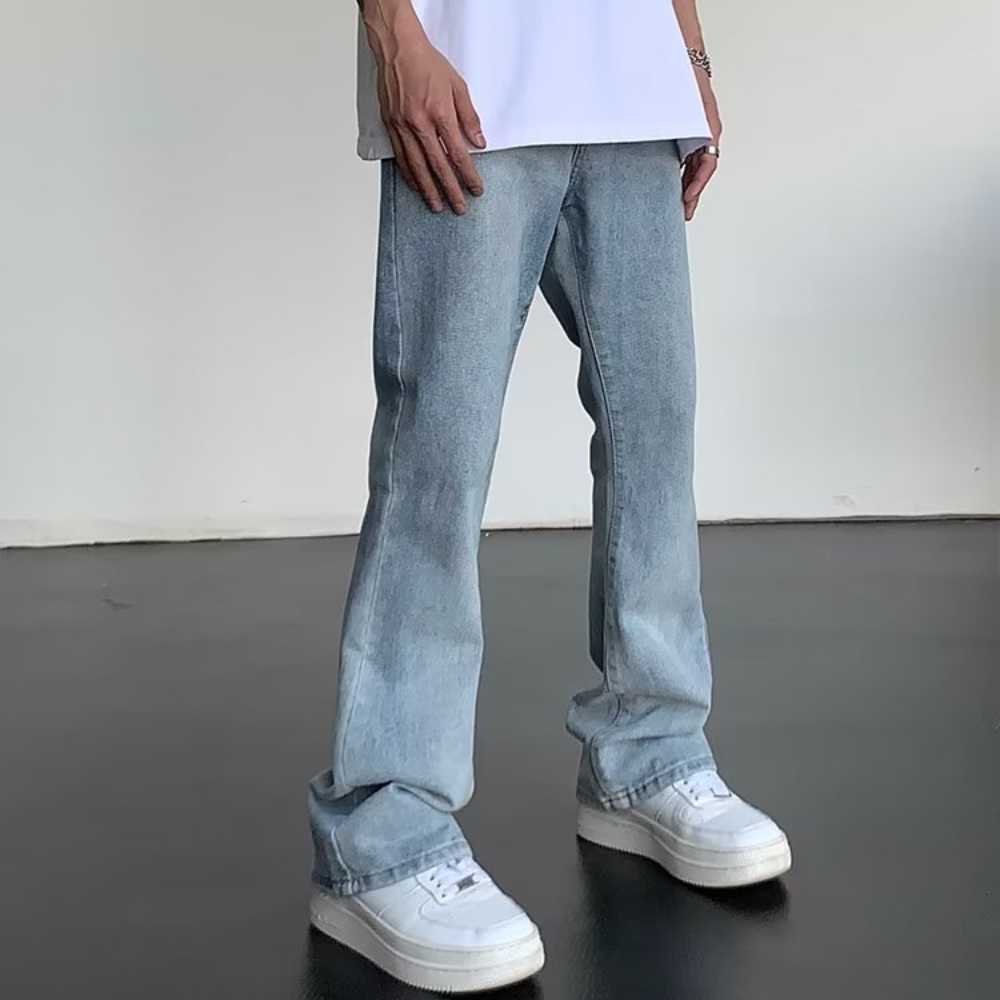 Casual Solid Color Jeans