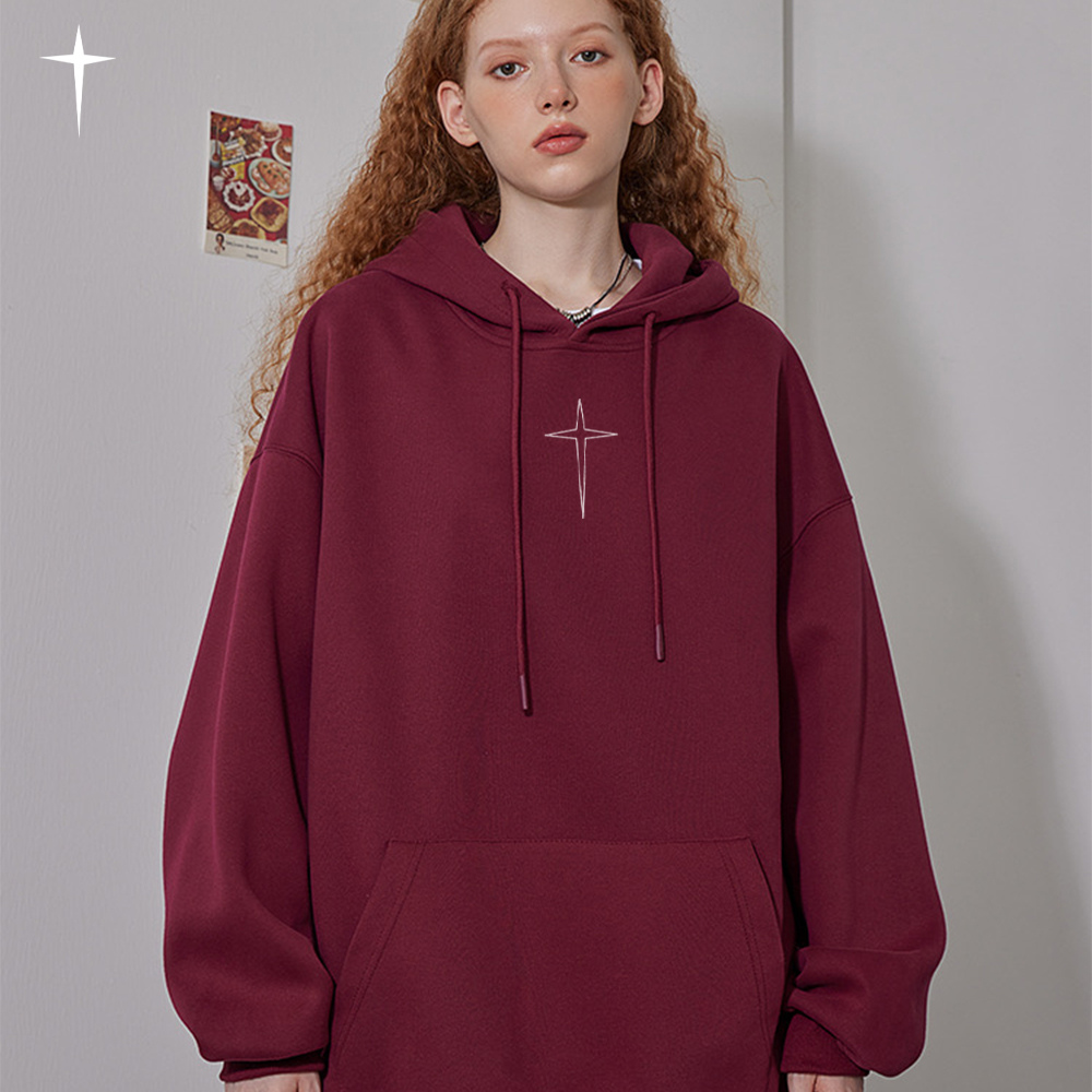Past Future | Street Four-pointed Star Hoodie