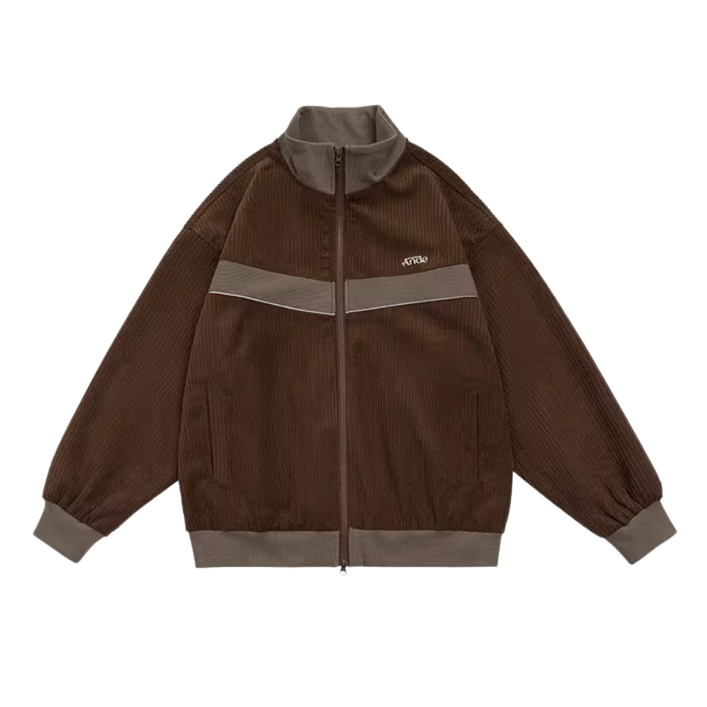 Women's Vintage Corduroy Stand Collar Jacket