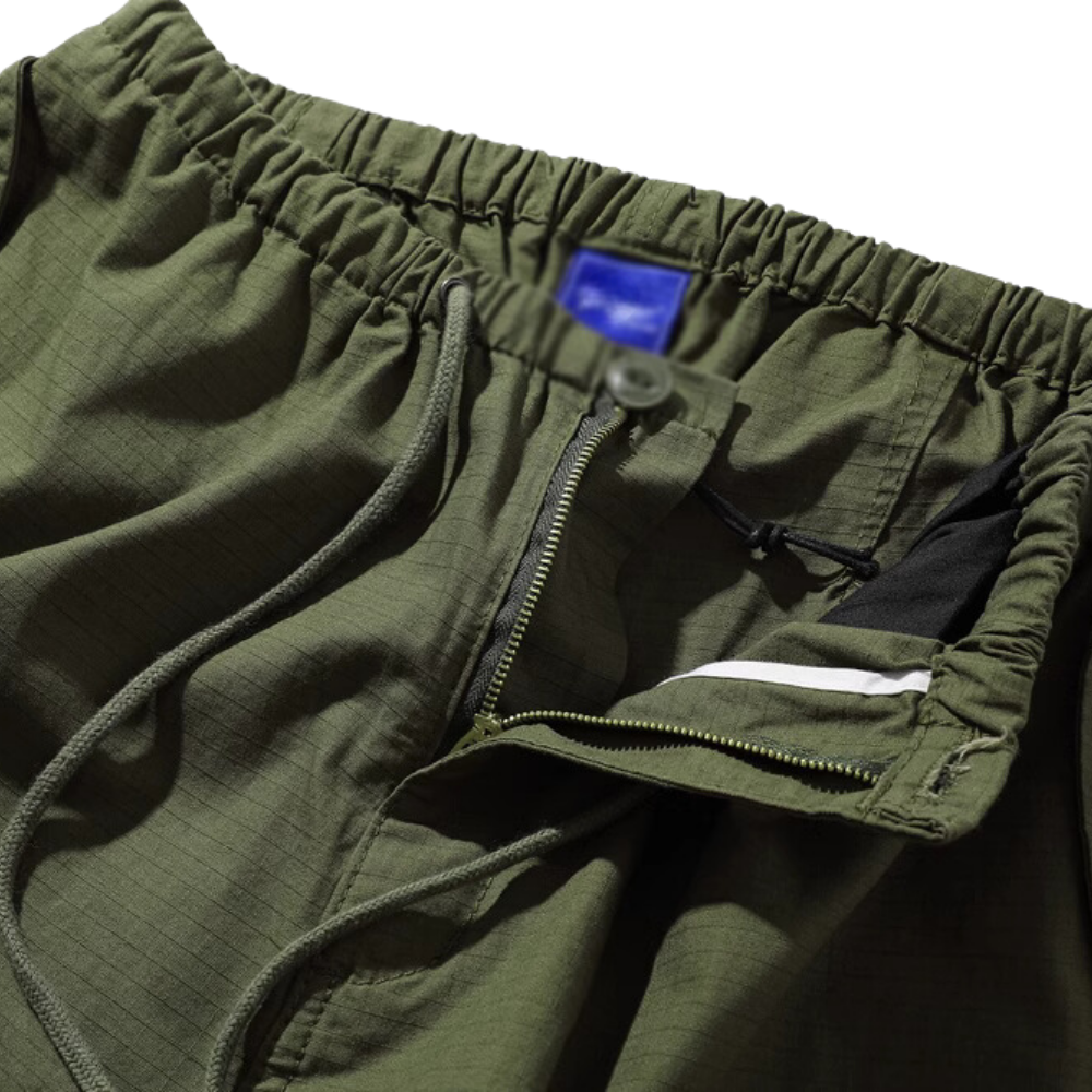 Technical Outdoor Pleated Cargo Pants