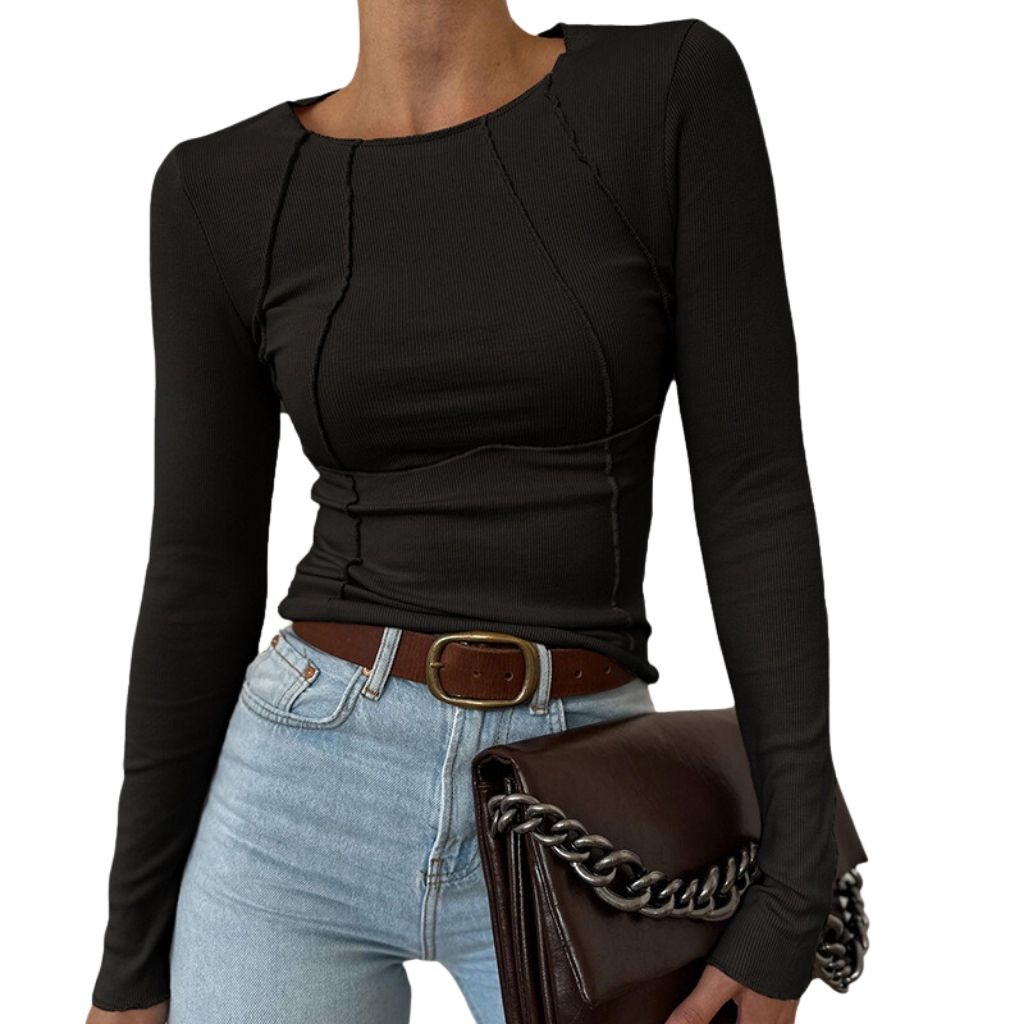Women's Basic Piping Long Sleeve