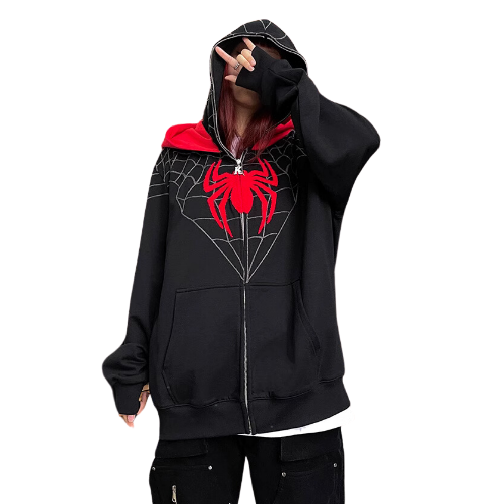 Street Spider Double Layer Hoodie
